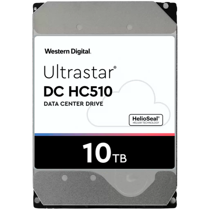 HDD Server WD/HGST Ultrastar 10TB DC HC510, 3.5’’, 256MB, 7200 RPM, SAS 12Gbps, 512E SE, SKU: 0F27354
