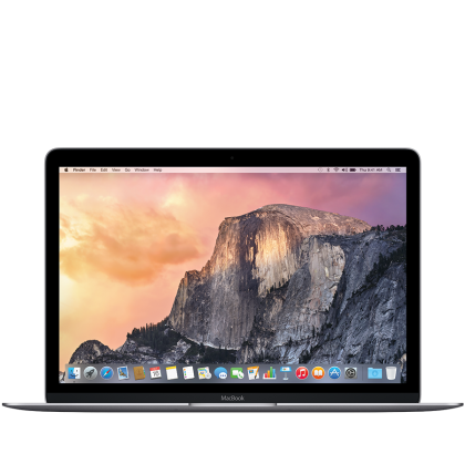 Apple MacBook with Retina Display SPACE GRAY Model A1534: 1.1GHz Dual-core Intel Core M Turbo Boost up to 2.4GHz, 8GB SDRAM, 256GB PCIe-based Flash Storage, Intel HD Graphics 5300, Force Touch, Backlit Keyboard (Russian) / User's Guide (Russian)