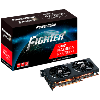 TUL Video card, AMD Radeon RX-6700XT Fighter 12GB GDDR6 192bit, 2581MHz / 16.0GBPS, 3x DP, 1x HDMI, 2 fan, 2 slot