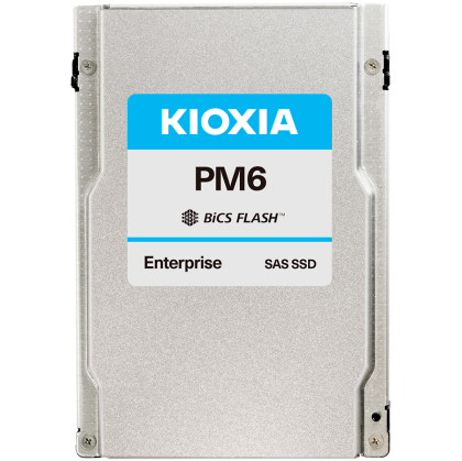SSD Enterprise KIOXIA PM6-R 1.92TB SAS Dual port, BiCS Flash TLC, 2.5", Read/Write: 4150/2700 MBps, IOPS 595K/125K, DWPD 1