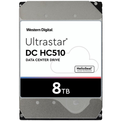 HDD Server WD/HGST Ultrastar 8TB DC HC510, 3.5’’, 256MB, 7200 RPM, SATA 6Gbps, 4KN SE, SKU: 0F27507, 0F27615