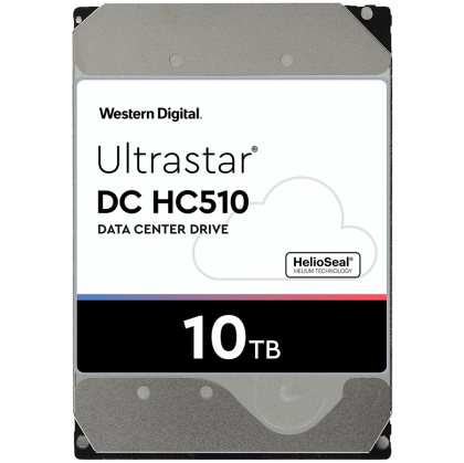 HDD Server WD/HGST Ultrastar 10TB DC HC510, 3.5’’, 256MB, 7200 RPM, SAS 12Gbps, 4KN SE, SKU: 0F27404