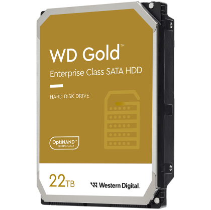 HDD Server WD Gold 22TB CMR 512e, 3.5'', 512MB, 7200 RPM, SATA