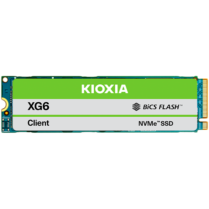 SSD KIOXIA XG6 512GB PCIe Gen3 x4 (32GT/s) NVMe 1.3a, 96 layers BiCS Flash, M.2 2280-S2 Single-sided, Read/Write: 3100/2800 MBps
