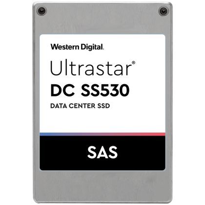 SSD Server WD Ultrastar DC SS530 7.68TB 2.5"x15mm SFF, 3D TLC NAND, SAS, SE, Read/Write: 2150/2120 MBps, IOPS 440K/100K, TBW 15050, DWPD 1, SKU: 0P40373