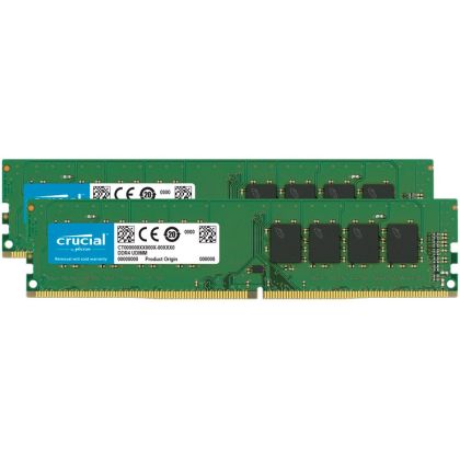 Crucial 32GB Kit (2x16GB) DDR4-3200 UDIMM CL22 (8Gbit/16Gbit), EAN: 649528903631