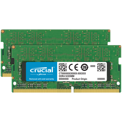 Crucial 64GB Kit (2x32GB) DDR4-3200 SODIMM CL22 (16Gbit), EAN: 649528822505