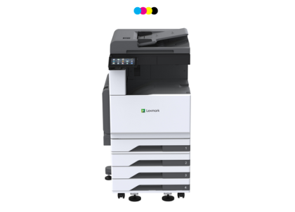 Imprimanta multifunctionala laser color A3, Lexmark CX931dtse,35 ppm, duplex, ADF, 1200x1200 dpi, RAM 4GB, USB, retea, panou tactil, starter toner