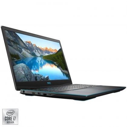 Laptop Gaming Dell Inspiron 3500 G3,  Procesor Intel Core i5- 10300H up to 4.50 GHz, 15.6" FHD (1920x 1080) WVA anti-glare, ram 8Gb 2933 MHz DDR4, 256GB SSD M.2  PCIe NVMe, NVIDIA® GeForce® GTX 1650  4GB GDDR6, culoare Black, Ubuntu