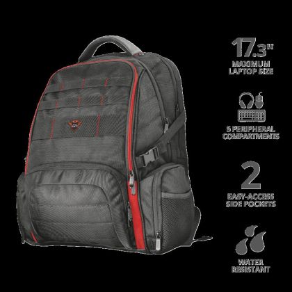 Trust GXT1250 Hunter Backpack Black 17.3