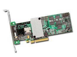 RAID Controller LSI LOGIC MegaRAID SAS 9260-4i (4ch Internal LSISAS2108 ROC, 6Gb/s up to 32 SAS/SATA/SSD, PCI-E 2.0 X8, 512MB DDR2, optional LSIiBBU07, RAID 0,1,5,6,10,50,60, 1 Connector 1xMini-SAS SFF-8087, LP Bracket MD2), Single, LSI00197