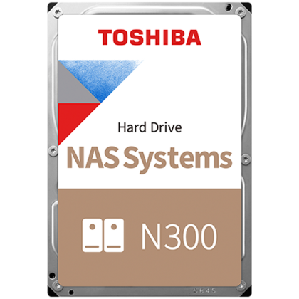 HDD NAS TOSHIBA 10TB N300 CMR, 3.5'', 256MB, 7200RPM, SATA, RV Sensor, TBW: 180