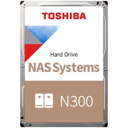 HDD NAS TOSHIBA 14TB N300 CMR, 3.5'', 512MB, 7200RPM, SATA, RV Sensor, TBW: 180