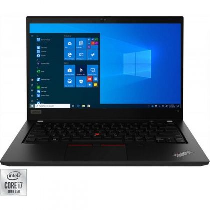 Laptop Lenovo ThinkPad T14s Gen 1 (Intel) , 14" FHD (1920x1080), Intel Core i5-10210U (4C / 8T, 1.6 / 4.2GHz, 6MB), 256GB SSD M.2 2280 PCIe NVMe Opal2, 8GB Soldered DDR4-2666, Windows 10 Pro 64, Romanian / English