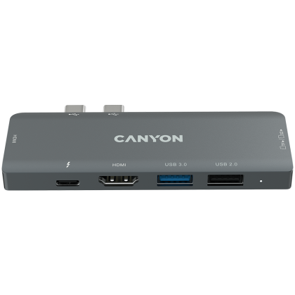 CANYON hub DS-5 7in1 Thunderbolt 3 Space Grey