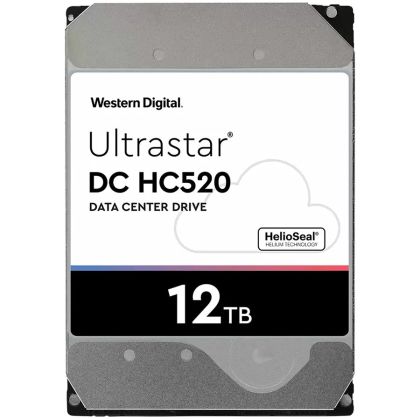 HDD Server WD Ultrastar DC HC520 12TB 512e SE, 3.5’’, 256MB, 7200 RPM, SATA, SKU: 0F30146