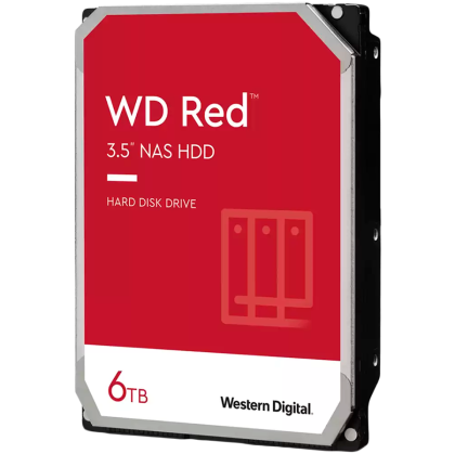 HDD NAS WD Red 6TB SMR, 3.5'', 256MB, 5400 RPM, SATA, TBW: 180-EOL->WD60EFPX