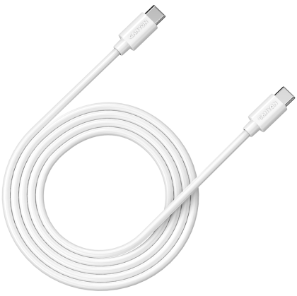 CANYON UC-12, cable 100W, 20V/ 5A, typeC to Type C, 2M with Emark, Power wire :20AWG*4C,Signal wires :28AWG*4C,OD4.5mm, PVC ,white