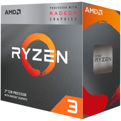 AMD CPU Desktop Ryzen 3 4C/4T 3200G (4.0GHz,6MB,65W,AM4) box, RX Vega 8 Graphics, with Wraith Stealth cooler