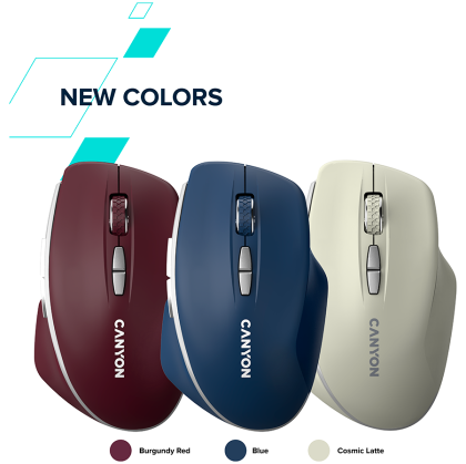 CANYON mouse MW-21 BlueLED 7buttons Wireless Dark Grey