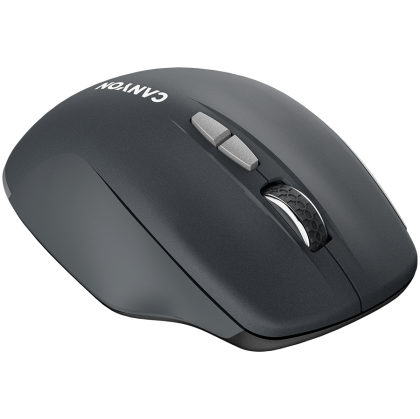 CANYON MW-21, 2.4 GHz Wireless mouse,with 7 buttons, DPI 800/1200/1600, Battery:AAA*2pcs,Dark gray72*117*41mm 0.075kg