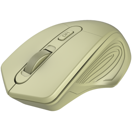 CANYON MW-15, 2.4GHz Wireless Optical Mouse with 4 buttons, DPI 800/1200/1600, Golden, 115*77*38mm, 0.064kg