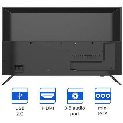 40', FHD, Google Android TV, Black, 1920x1080, 60 Hz, , 2x8W, 41 kWh/1000h , BT5, HDMI ports 3, 24 months