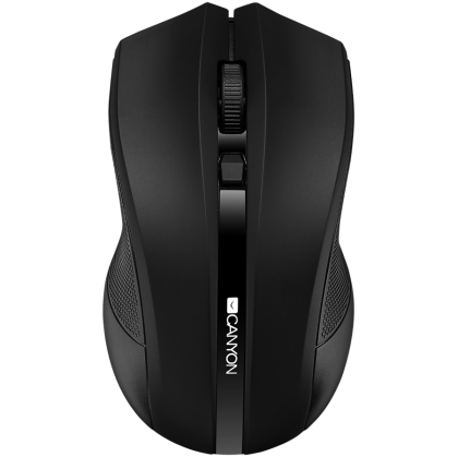 CANYON MW-5, 2.4GHz wireless Optical Mouse with 4 buttons, DPI 800/1200/1600, Black, 122*69*40mm, 0.067kg