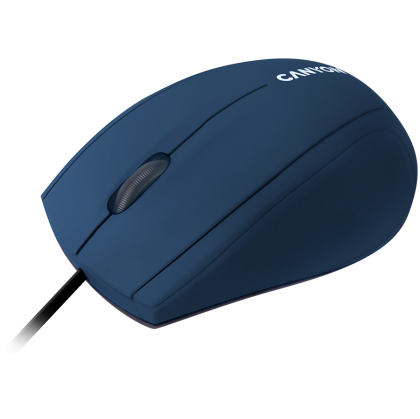 CANYON M-05, Wired Optical Mouse with 3 keys, DPI 1000 With 1.5M USB cable,Blue,size72*108*40mm weight:0.077kg