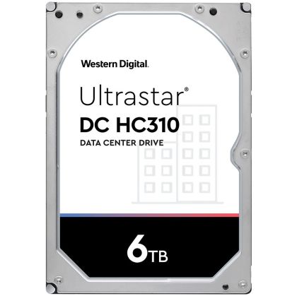 HDD Server WD Ultrastar DC HC310 6TB 512e SE, 3.5’’, 256MB, 7200 RPM, SAS, P3, SKU: 0B36047