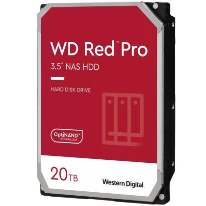 HDD NAS WD Red Pro 20TB CMR, 3.5'', 512MB, 7200 RPM, SATA, TBW: 550
