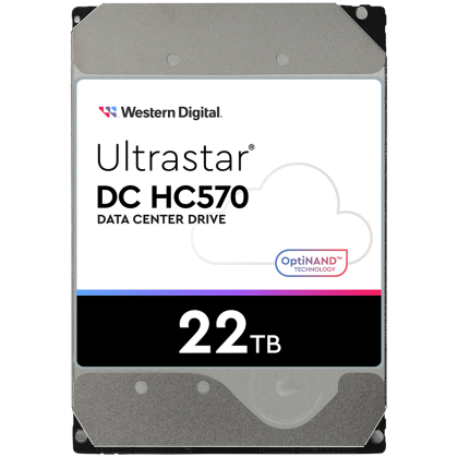 HDD Server WD Ultrastar DC HC570 22TB 512e SE, 3.5’’, 512MB, 7200 RPM, SAS, P3, SKU: 0F48052
