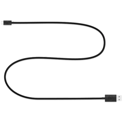 USB-C Cable, 2m, Fabric Black Anthracite (1 pack -  8 pcs)