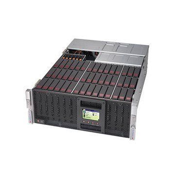 Supermicro assembled server based on SSG-6049P-E1CR45L, 2x CLX 6226R CPU, 4x 32GB DDR4, 12x HDD, 3.5",SAS, 16TB, 7.2K, Fast format,Enterprise, Std LP 2-port 40G QSFP+, 4x CBL-SAST-0818, 2x CBL-SAST-0850, AOC-SLG3-2E4R-O, MCP-220-94607-0N, OOB lic