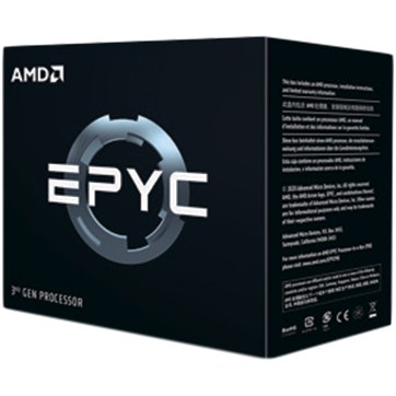 AMD CPU EPYC 7003X Series (16C/32T Model 7373X (3.05/3.8GHz Max Boost, 768MB, 240W, SP3) Tray