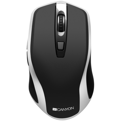 CANYON mouse MW-19  Wireless Charge Black Silver