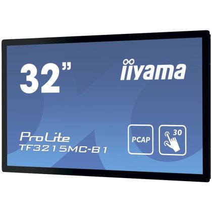 IIYAMA Monitor 32" PCAP Bezel Free 30-Points Touch Screen, 1920x1080, AMVA3 panel, VGA, HDMI, 460cd/m², 3000:1, 8ms, Landscape or Portrait mount, USB Touch Interface, VESA 200x200mm, MultiTouch with supported OS, Open frame model with rubber seal