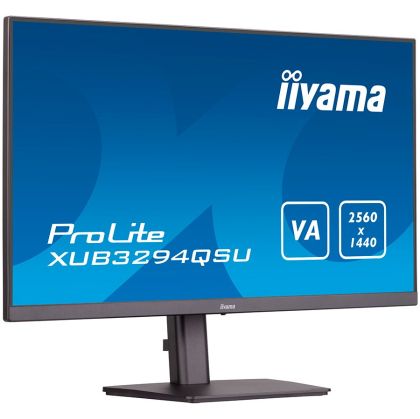 IIYAMA Monitor LED XUB3294QSU-B1 VA 31.5" 2560 x 1440 @75Hz 16:9 250 cd/m² 3000:1 HDMI DP 2xUSB height, swivel, tilt