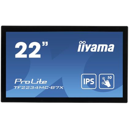 IIYAMA Monitor 21,5" PCAP Bezel Free 10P Touch with Anti-Fingerprint coating, 1920x1080, IPS panel, VGA, DisplayPort, HDMI, 305cd/m² (with touch), Through Glass (Gloves) mode, 1000:1, 8ms, USB Touch Interface, External Power Adapter, 10P touch