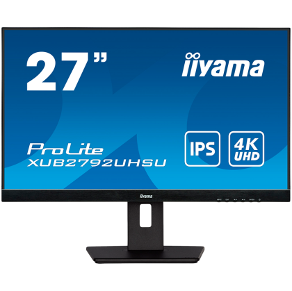 IIYAMA Monitor 24" VA-panel, 1920x1080, 250cd/m², 4ms, HDMI, DisplayPort, USB-HUB, Speakers (23,8"VIS)