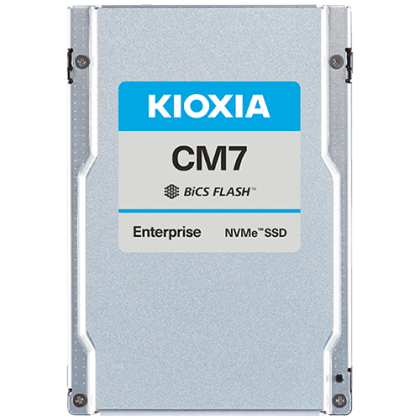 SSD Enterprise Read Intensive KIOXIA CM7-R 15.36TB PCIe Gen5 (1x4 2x2) (128GT/s) NVMe 2.0, BiCS Flash TLC, U.3 2.5"/15mm, Read/Write: 14000/7000 MBps, IOPS 2400K/300K, DWPD 1