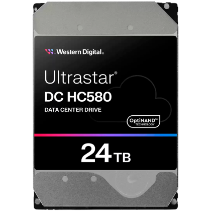 HDD Server WD Ultrastar DC HC580 24TB 512e SE, 3.5", 512MB, 7200RPM, SATA, NP3, SKU: 0F62796