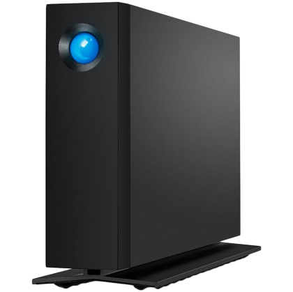 HDD Extern LaCie d2 Professional 24TB, 1x USB 3.2 Gen 2 (up to 10Gb/s) USB-C, Thunderbolt 4 ​compatible, IronWolf Pro Enterprise-Class Drives, Data Rescue Services 5 ani, Aluminum unibody, Black