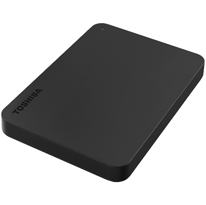 HDD Extern TOSHIBA CANVIO Slim 1TB, 2.5", USB 3.2 Gen1 (5Gbit/s), Backup and Security software, Aluminium, Black, 115g