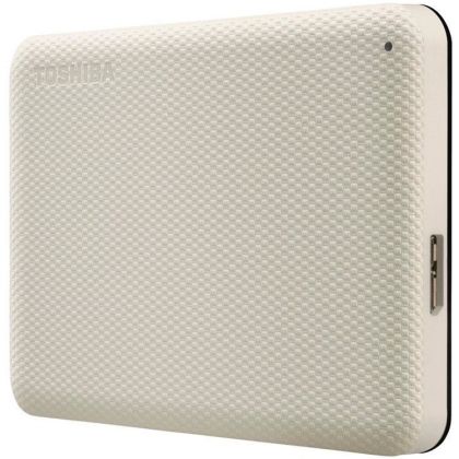 HDD Extern TOSHIBA CANVIO Advance 1TB, 2.5", USB 3.2 Gen1 (5Gbit/s), Backup and Security software, Textured White, 149g