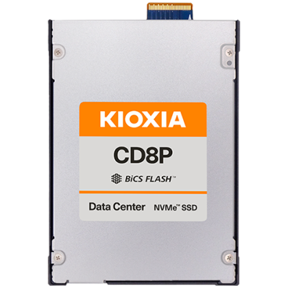 SSD Data Center Read Intensive KIOXIA CD8P-R 1.92TB PCIe Gen5 (1x4) Single-port (128GT/s) NVMe 2.0, BiCS Flash TLC, E3.S 7.5mm, Read/Write: 12000/3500 MBps, IOPS 1600K/150K, DWPD 1