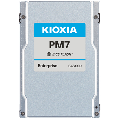 SSD Enterprise Read Intensive KIOXIA PM7-R 3.84TB SAS-4 Single/Dual port, BiCS Flash TLC, 2.5"/15mm, Read/Write: 4200/3650 MBps, IOPS 720K/155K, DWPD 1