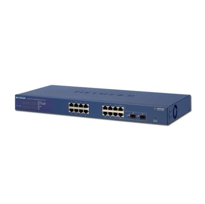 Switch NETGEAR GS716T (16 x Gigabit Ethernet/Fast Ethernet/Ethernet, 2 SFP Slots, DHCP Client Built-in)