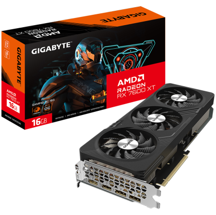GIGABYTE Video Card AMD Radeon RX 7600 XT GAMING OC 16G, GDDR6 16GB/128bit, PCI-E 4.0 x16, 2xHDMI, 2xDP, 2x8pin, 600W PSU, Retail