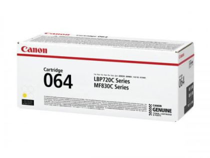 Toner original  Canon 064Y, culoare yellow, pentru Canon i-SENSYS MF832Cdw, LBP 722Cdw, capacitate 5.000 pagini